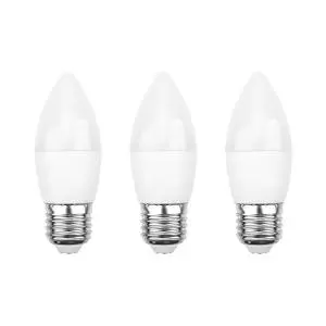Лампа светодиодная Свеча CN 9,5Вт E27 903Лм 2700K теплый свет (3шт/уп) REXANT